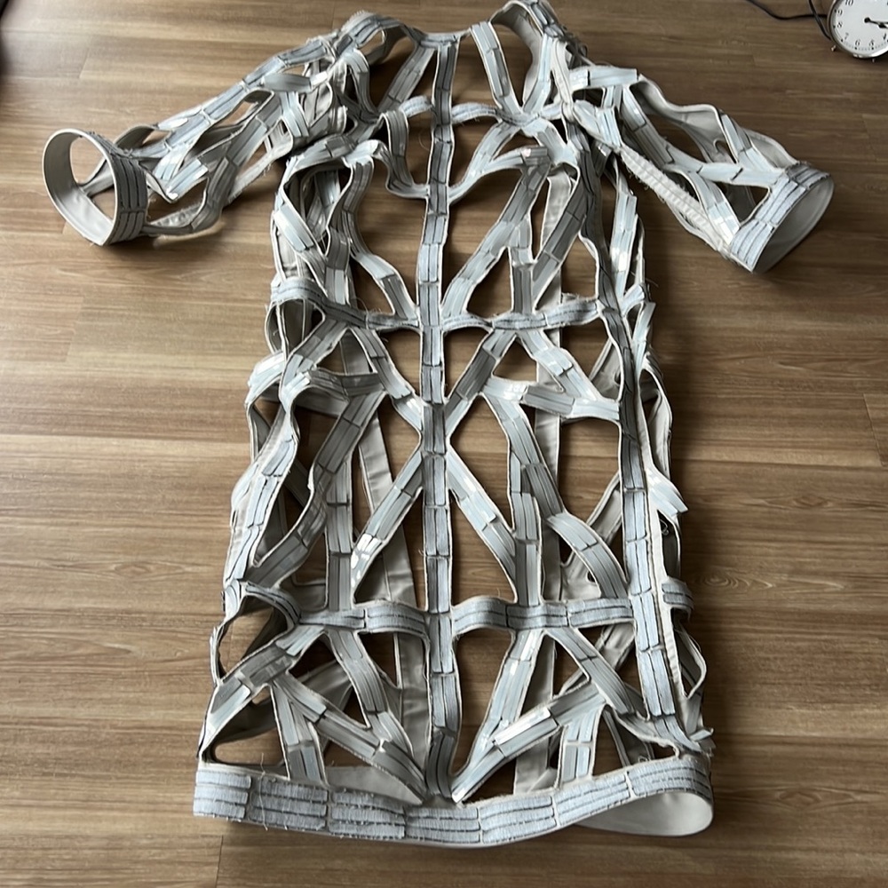 Rick Owens made Italy Oyster milk avant garde cut out Matrix statement over wear - Picture 13 of 17